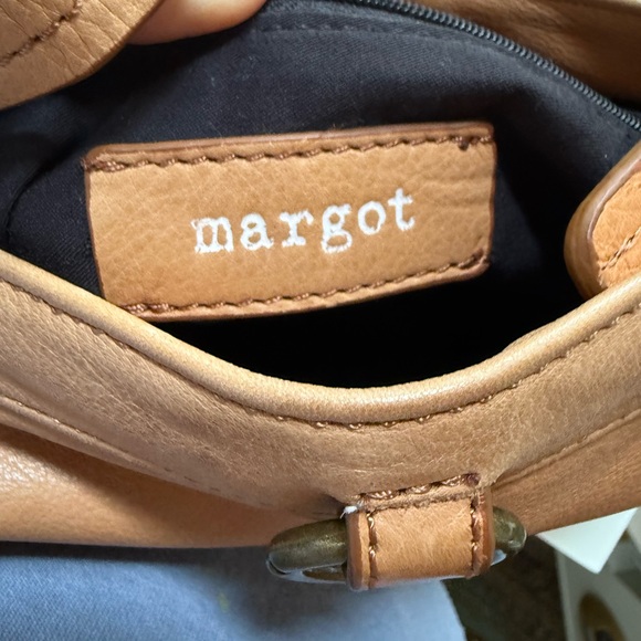 MARGOT Tan Leather Shoulder Bag Crossbody - Picture 6 of 8